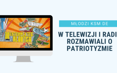 Młodzież KSM Diecezji Ełckiej w telewizji i radiu mówili o patriotyzmie