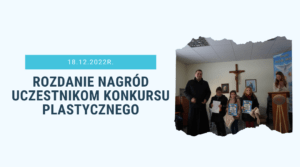 Wręczenie nagród uczestnikom konkursu plastycznego organizowanego przez młodzież KSM