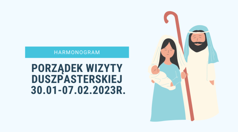Read more about the article Porządek Wizyty Duszpasterskiej 30.01-07.02.2023r.