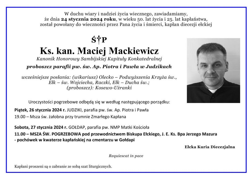 Pogrzeb ks. Macieja Mackiewicza