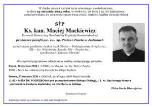 Pogrzeb ks. Macieja Mackiewicza